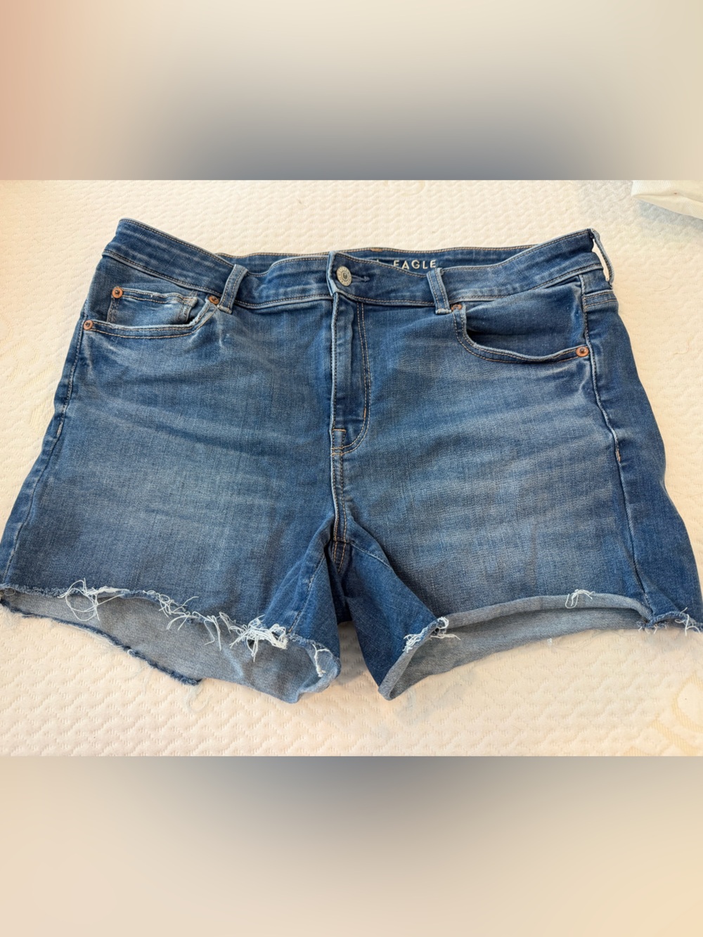 American Eagle Outfitters Light Blue Denim -Midi length